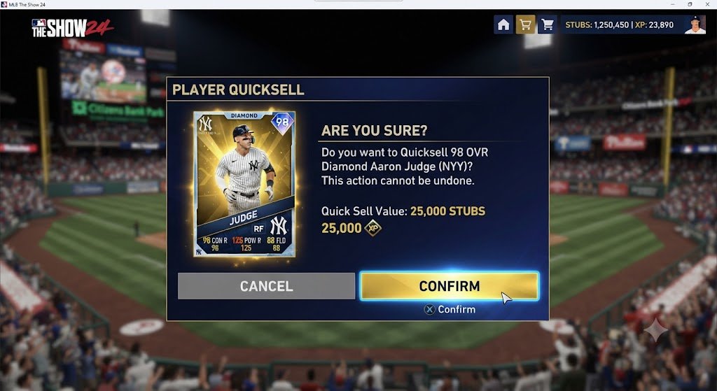 Mlb the show quicksell