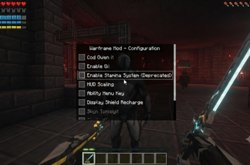 Minecraft superb warframe mod how to disable stamina bar