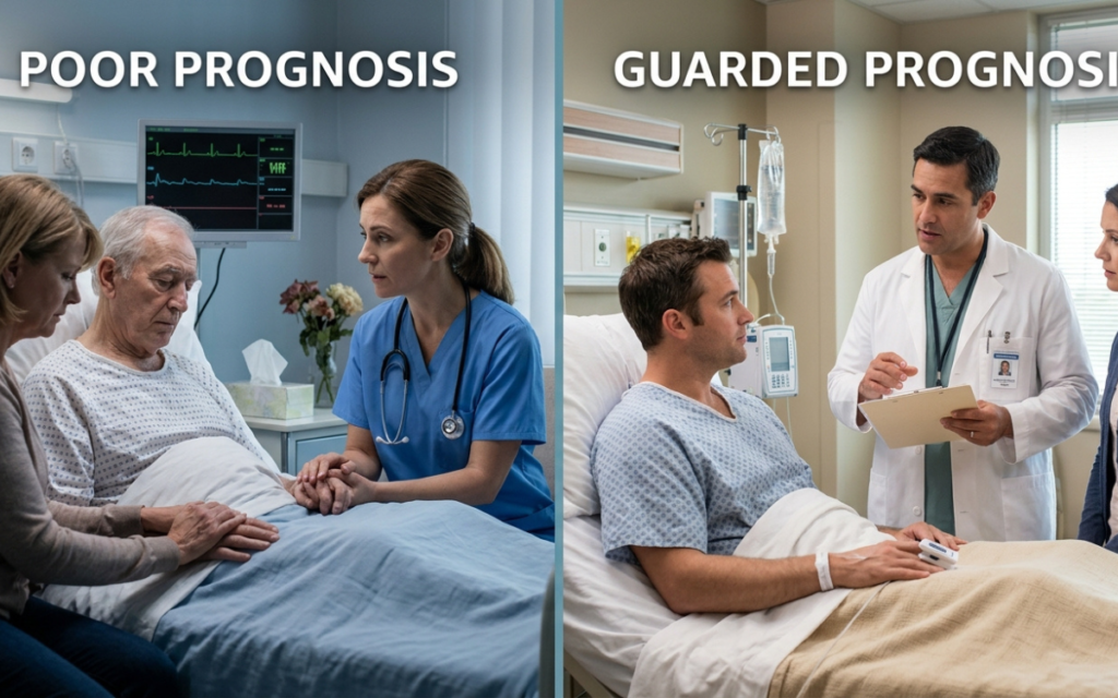 Poor vs guarded prognosis