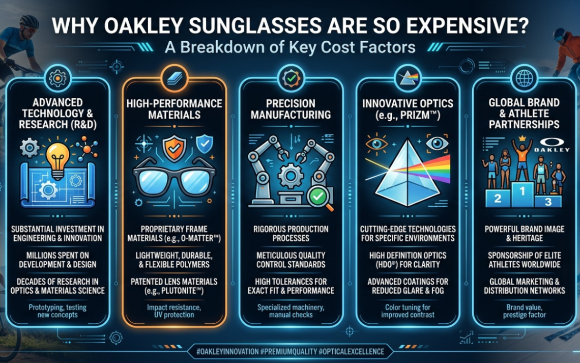 Why oakley sunglasses are so expensive